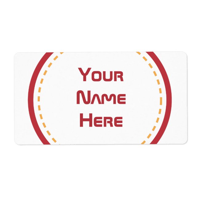 Röd Orange Circle Fraktsedel (Framsidan)