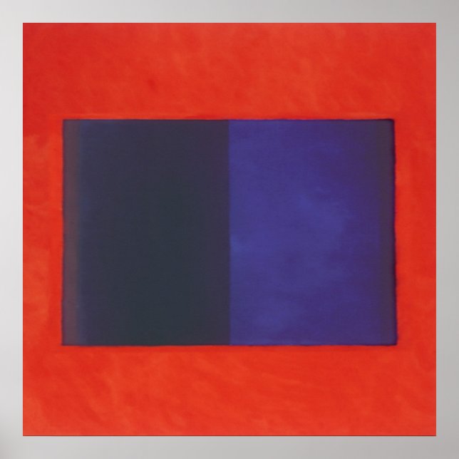 röd orange i blått poster (Framsidan)