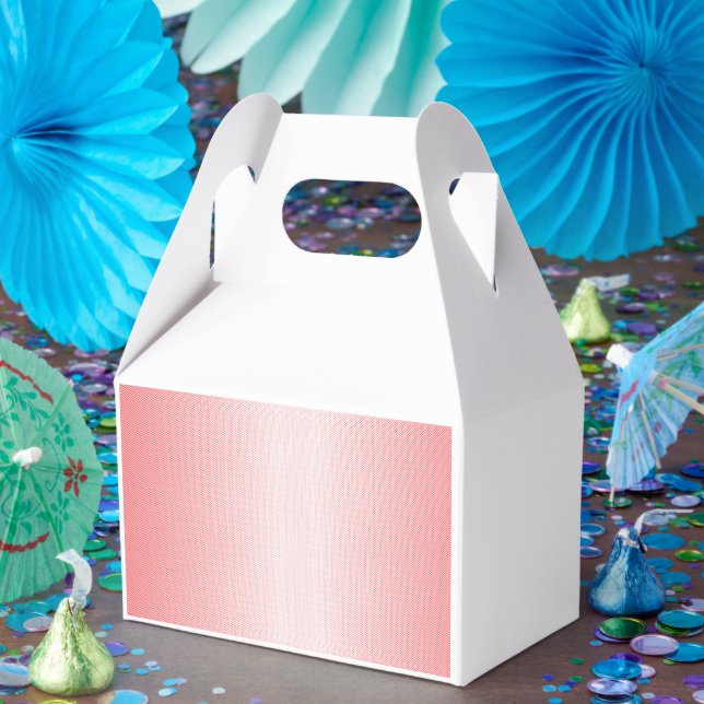 Röd, orange och rosa penseldrag blandas ihop presentaskar (Part)