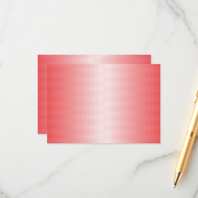 Röd, orange och rosa penseldrag blandas ihop tilläggskort (Fram/Back In Situ)