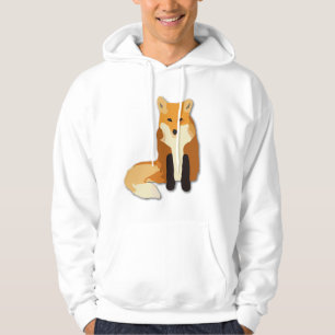 Röd orange räv hoodie