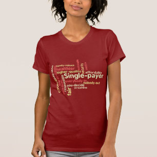 Röd ordmolnT-tröja Tee Shirt