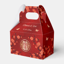 Röd Orientalisk Blomning | Kinesisk Bröllop