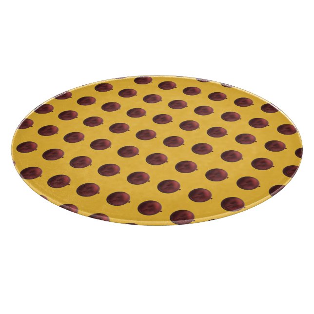 Röd Ornament av Guld (Hörn)