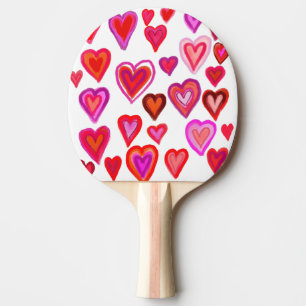 Röd ört och rosa pingisracket