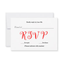 Röd OSA - Mottagningssvarskort