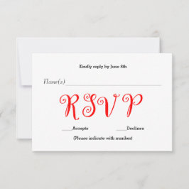 Röd OSA - Mottagningssvarskort