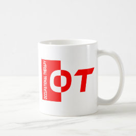 röd ot kaffemugg