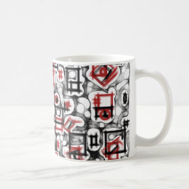 Röd överallt kaffemugg