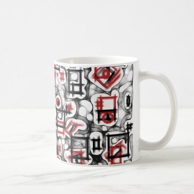 Röd överallt kaffemugg (Höger)
