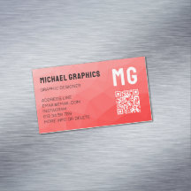 Röd övertoning, geometriskt nät mönster QR-kod