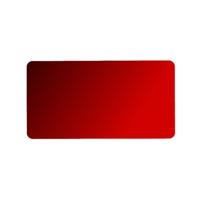 Röd övertoningsbokstav adressetikett (Framsidan)