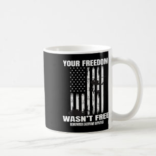 Röd på Fredag militärofficeran Patriotic American Kaffemugg