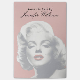 Röd på Red Läppar Marilyn Post-it Block