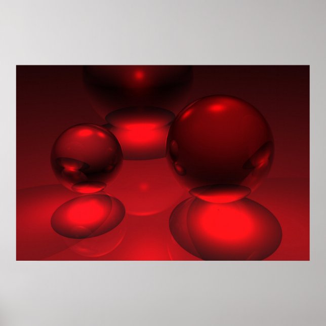 Röd på Röd med rött Poster (Framsidan)