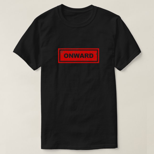 Röd på-signatur t shirt (Design framsida)
