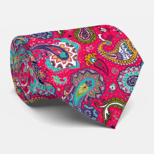 Röd Paisley Slips