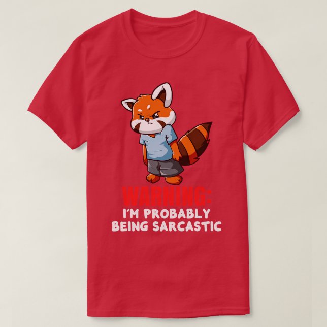 röd panda älskare 1 t shirt (Design framsida)