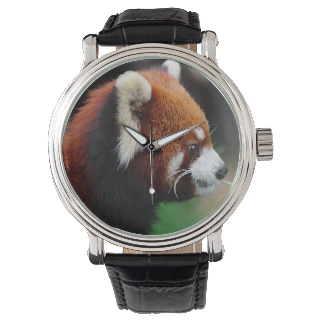 Röd panda armbandsur (Framsida)