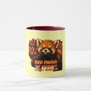 Röd Panda “Bedårande Kaos Gremlin” Mugg