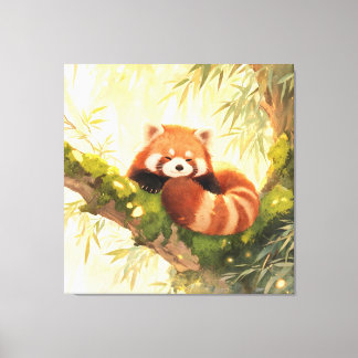Röd Panda Canvastryck