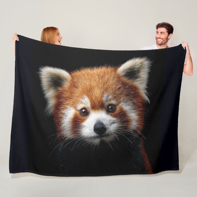 Röd Panda Fleecefilt (På plats)