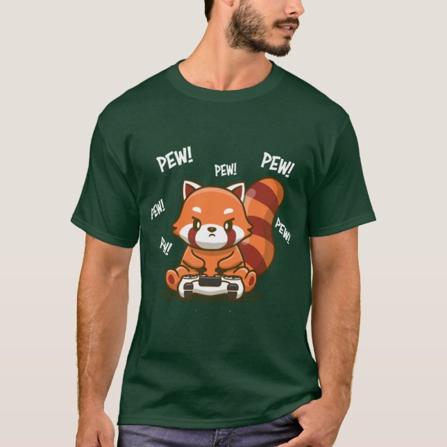 Röd Panda flicka T Shirt (Framsida)