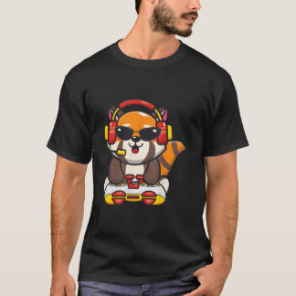 Röd Panda Gamer Röda Pandas Djur T Shirt
