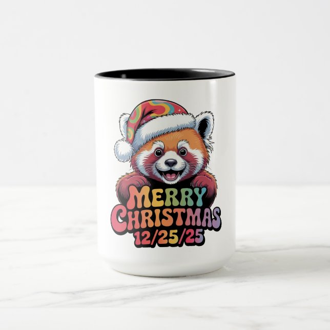 Röd Panda God Jul 12/25/25 Mugg (Center)