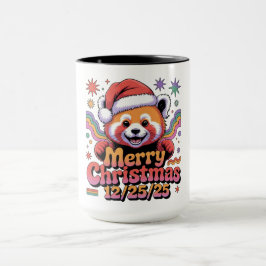 Röd Panda God Jul 12/25/25 Mugg