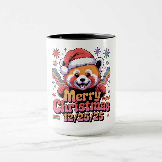 Röd Panda God Jul 12/25/25 Mugg (Center)