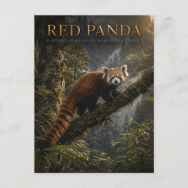 Röd Panda Himalaya skog DJUR Vykort