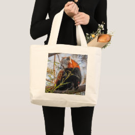 Röd panda jumbo tygkasse