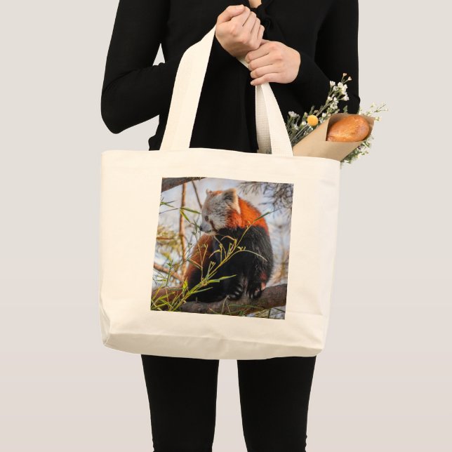 Röd panda jumbo tygkasse (Framsida (produkt))