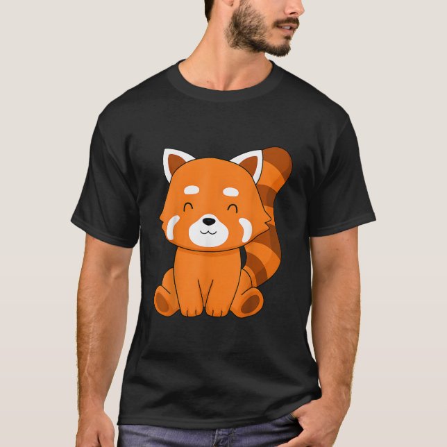 Röd Panda Kawaii Röd Panda Röd Panda T Shirt (Framsida)