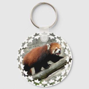 Röd Panda Keychain Nyckelring