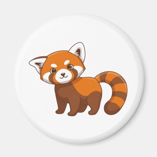 Röd Panda Magnet (Framsidan)