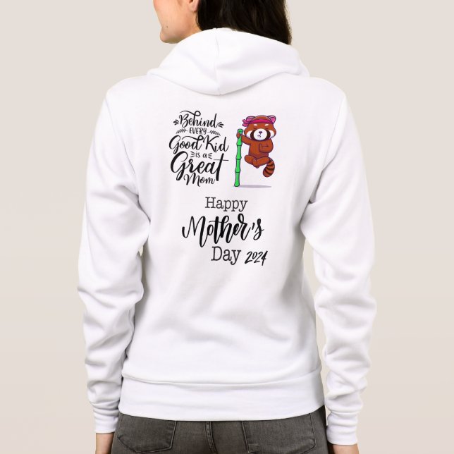 Röd panda mors dag 2024. t shirt (Baksida)