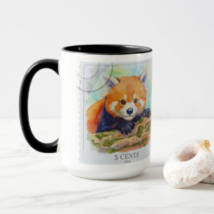 Röd panda mugg