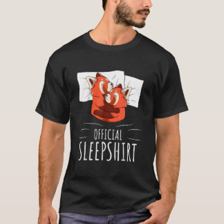 Röd Panda Officiell Sömn T Shirt
