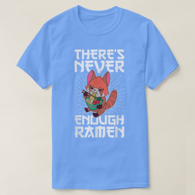 Röd Panda Ramen Nudel Japan Mat Japansk Asiatisk T Shirt (Design framsida)