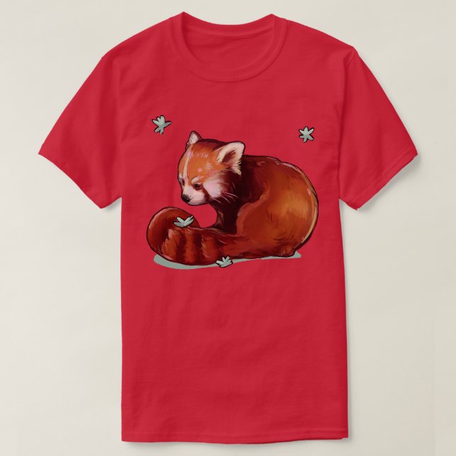 Röd Panda som är för cute T Shirt (Design framsida)