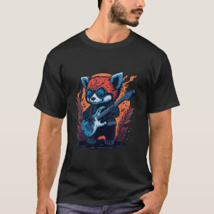 Röd Panda som spelar gitarr för djurentusiaster T Shirt