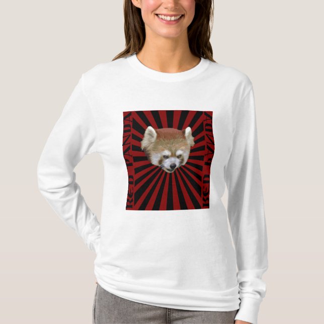röd panda t shirt (Framsida)