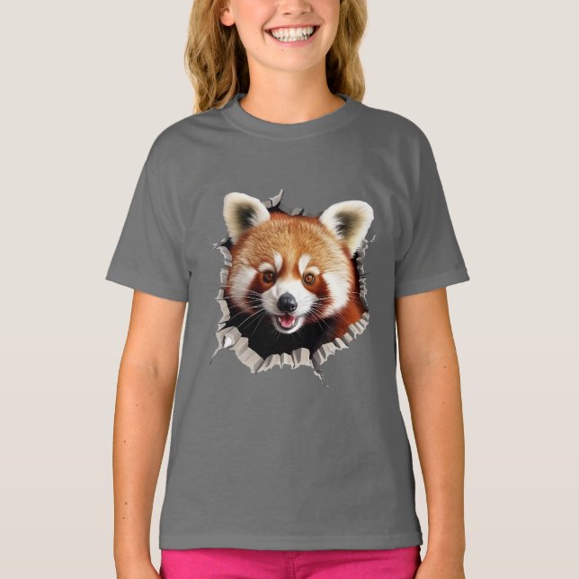 Röd Panda T Shirt (Framsida)