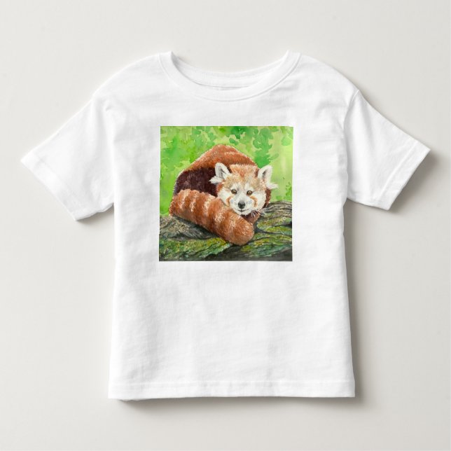 Röd panda t shirt (Framsida)