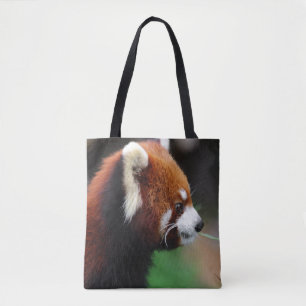 Röd panda tygkasse