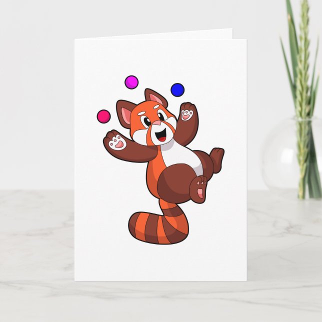 Röd panda vid Jugel Circus.PNG Kort (Framsida)