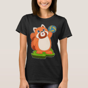 Röd Panda Volleyball-spelare Volleyball T Shirt