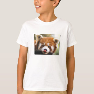 Röd Pandabarnskjorta Tee Shirt